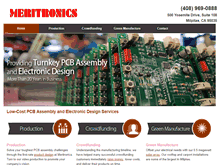 Tablet Screenshot of meritronics.com